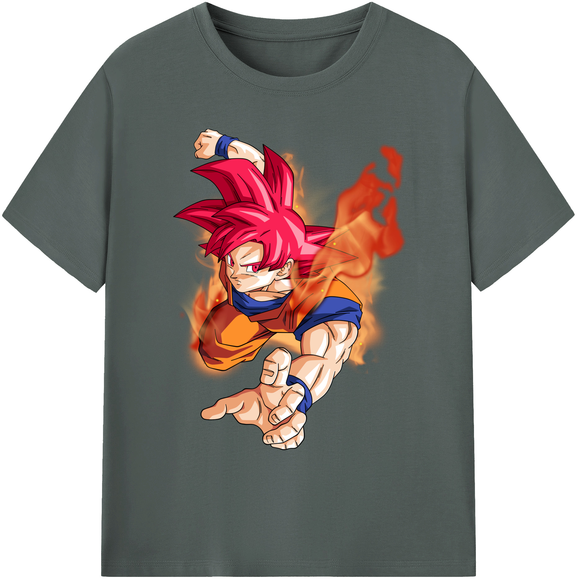 （画像用） ドラゴンボール 孫悟空（そん ごくう）Son Goku カカロット DRAGON BALL Kakarotto 綿100％ メンズ半袖Tシャツ｜肌触りやわらか＆通気性